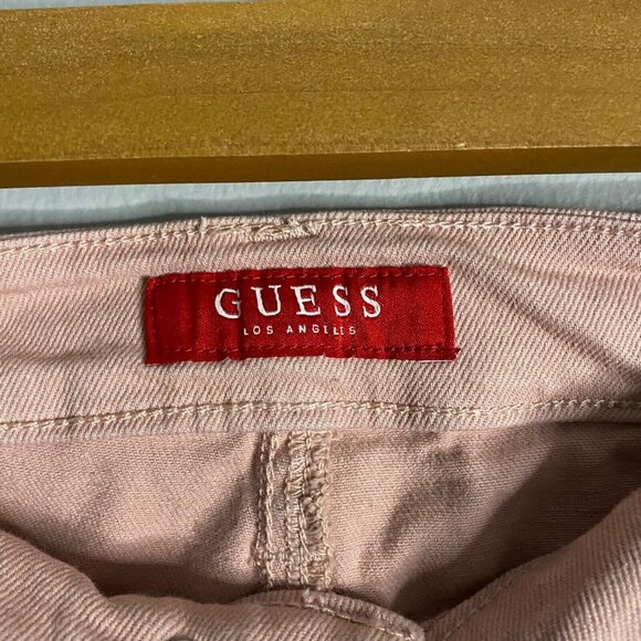 Guess Women's Pink Button-Fly High Waisted Denim Jeans - Picture 5 of 8